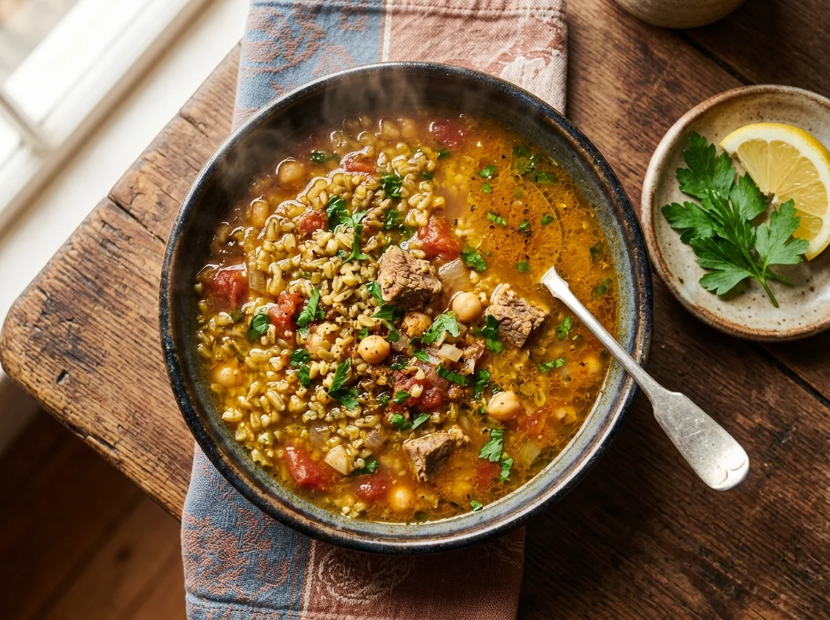 ショルバ・フリクの完成写真。上からの角度