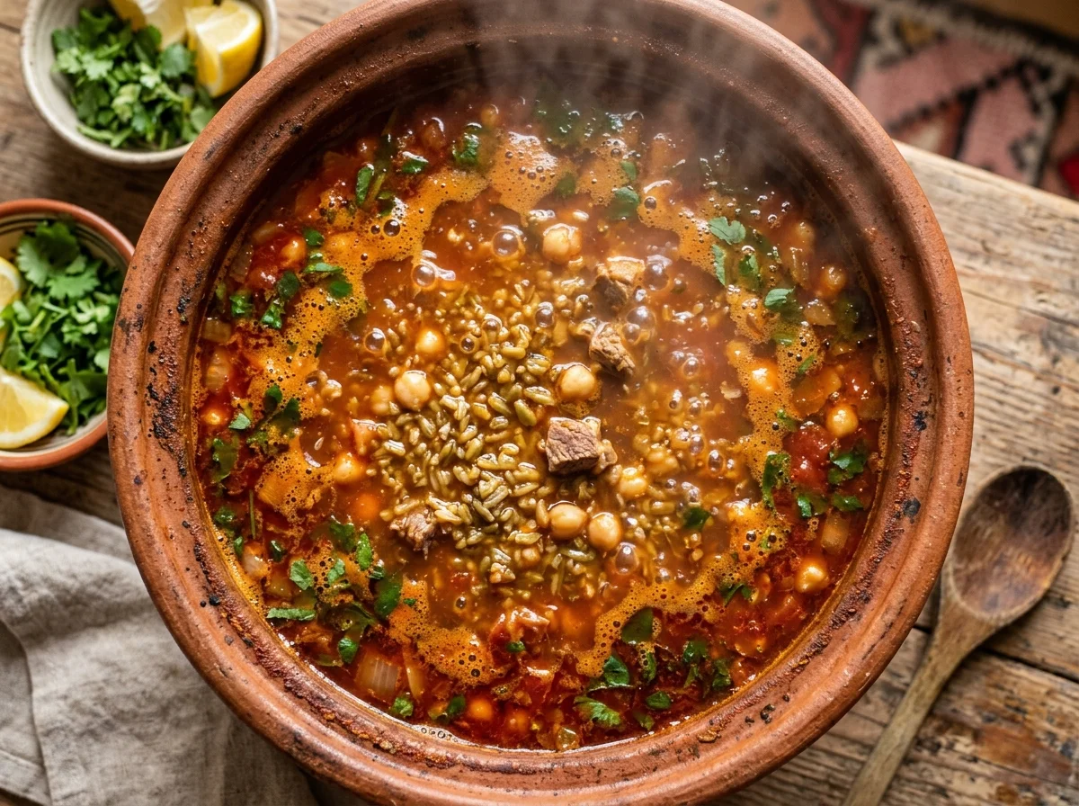 手順3: トマトペースト大さじ2を加え、1分ほど炒めてペーストの酸味を飛ばす。粗みじん切りのトマト3個を加え、崩れるまで5分ほど煮る