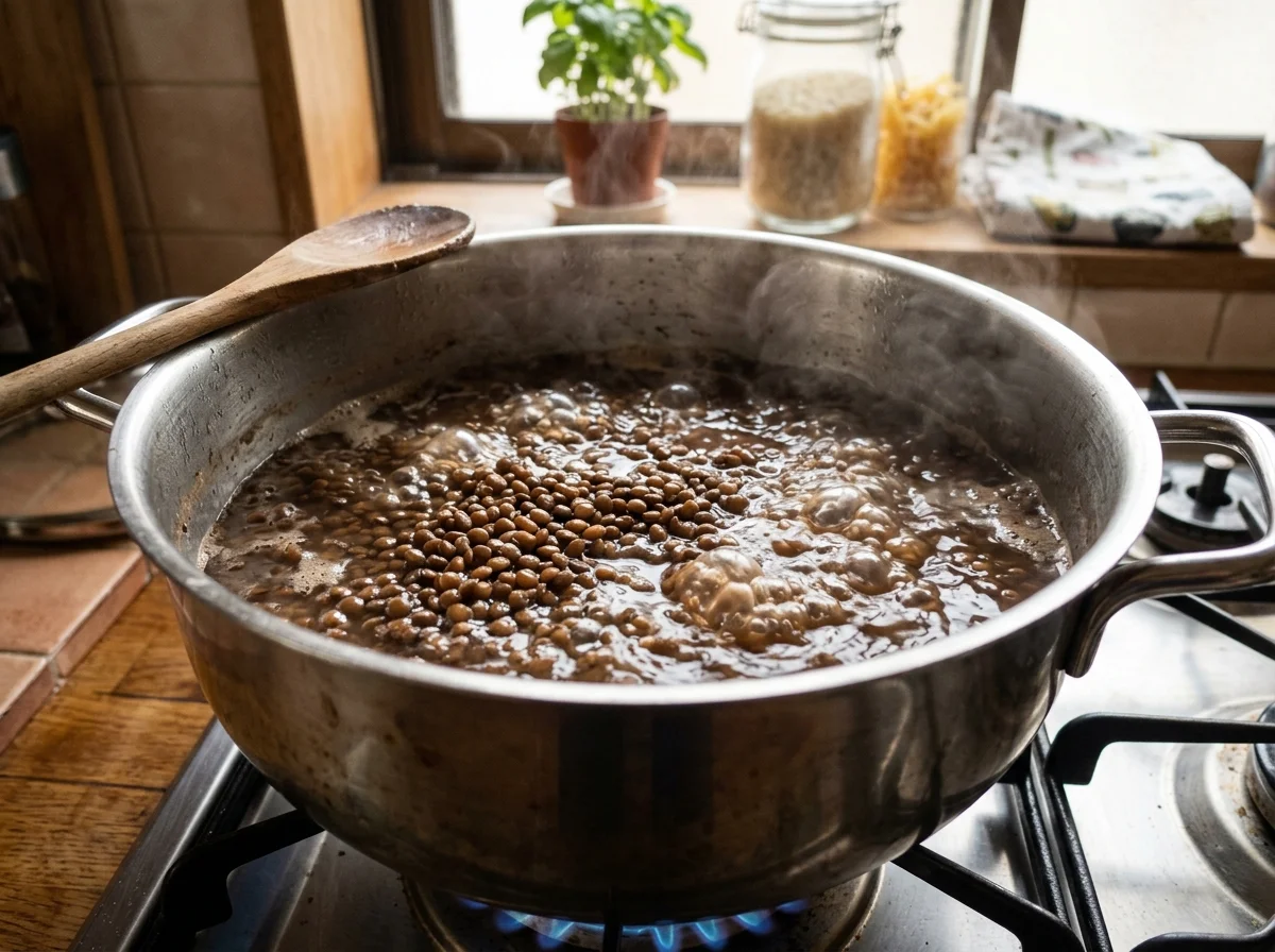 手順4: 蓋をして弱火で15分炊く