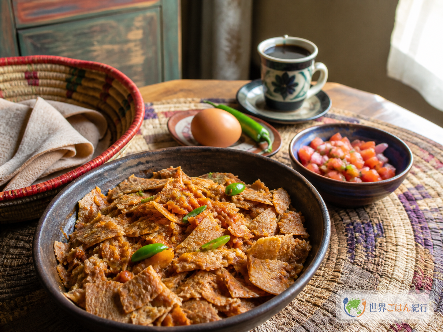フィルフィルを囲む朝の食卓