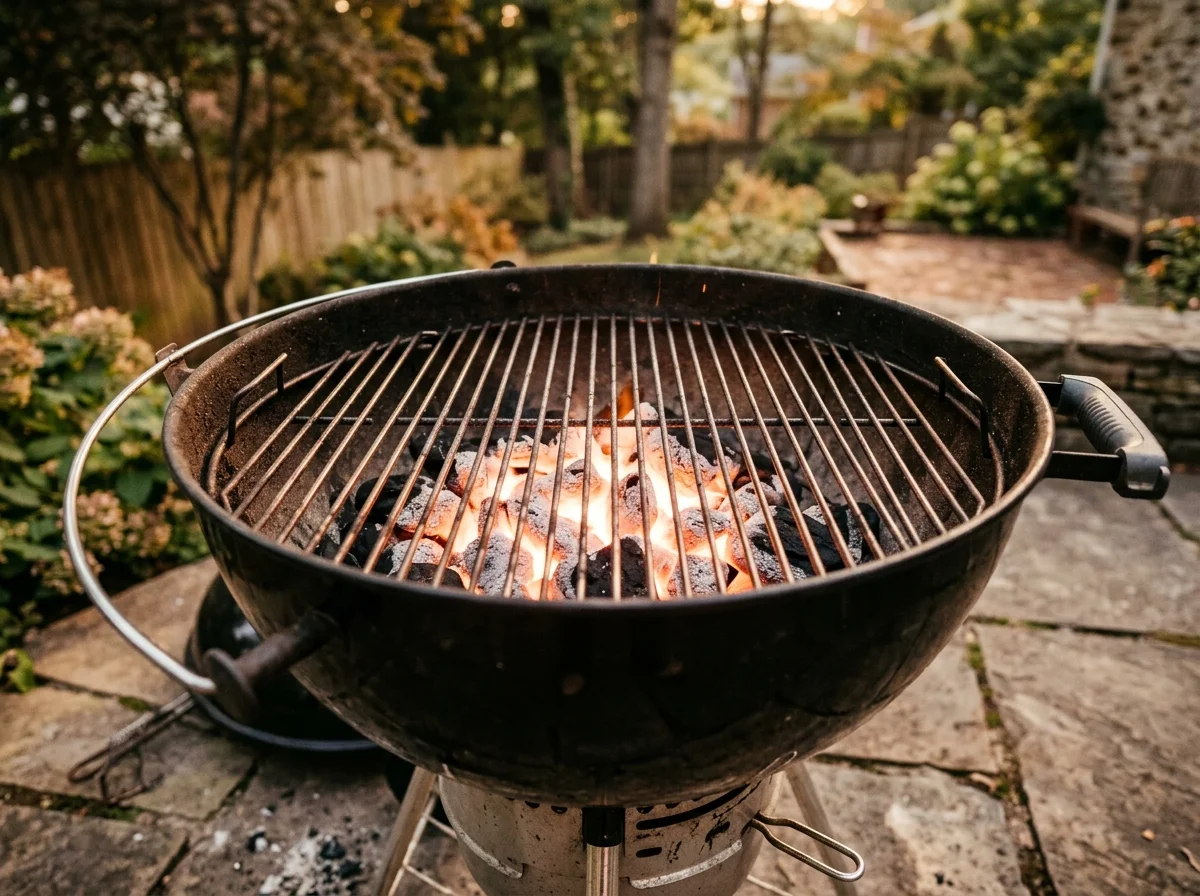 手順2: 炭火を準備する(20分)