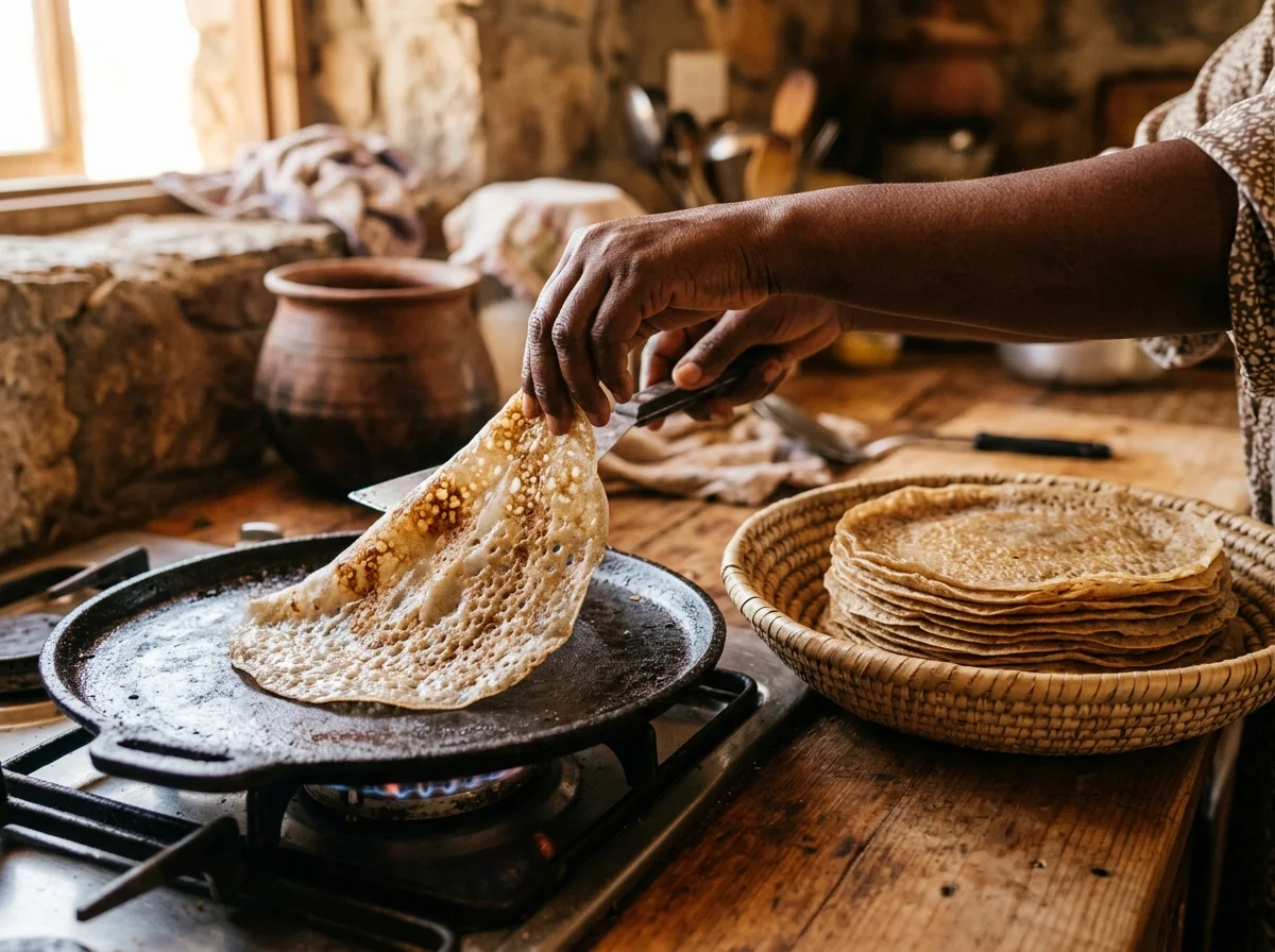手順5: 焼き上がったキスラを重ねる