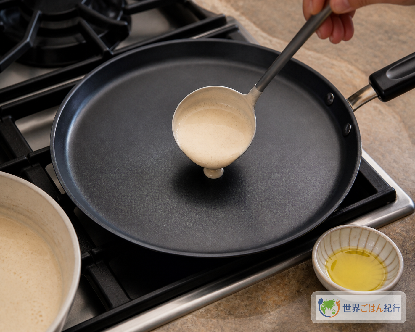 手順3: 焼き面を温め、最初の一枚を試す