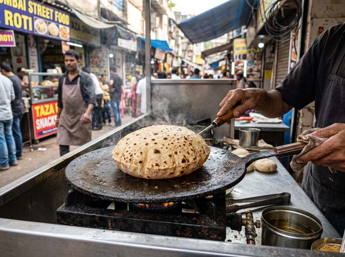 手順2: チャパティを焼く（12分）