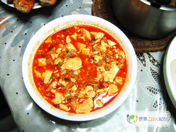 台湾で撮影された麻婆豆腐