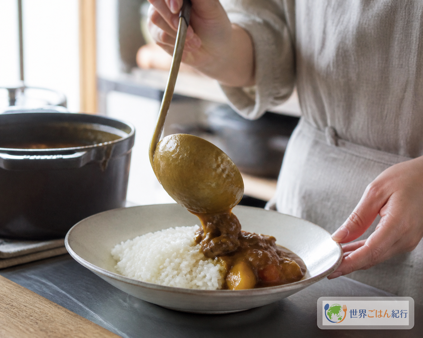 手順7: 塩で味を決め、米に盛る