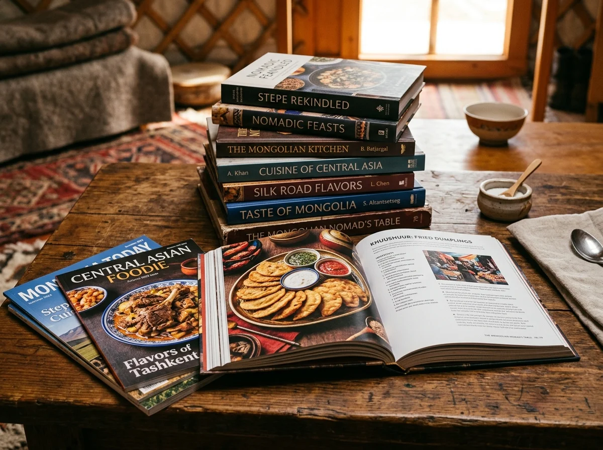 モンゴルの食文化を紹介する書籍や資料のイメージ