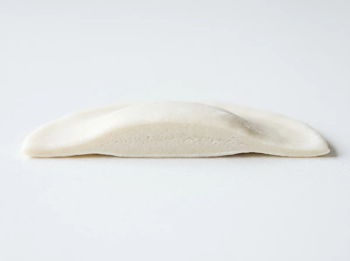 ボーズの皮の厚さの違いを示す断面図