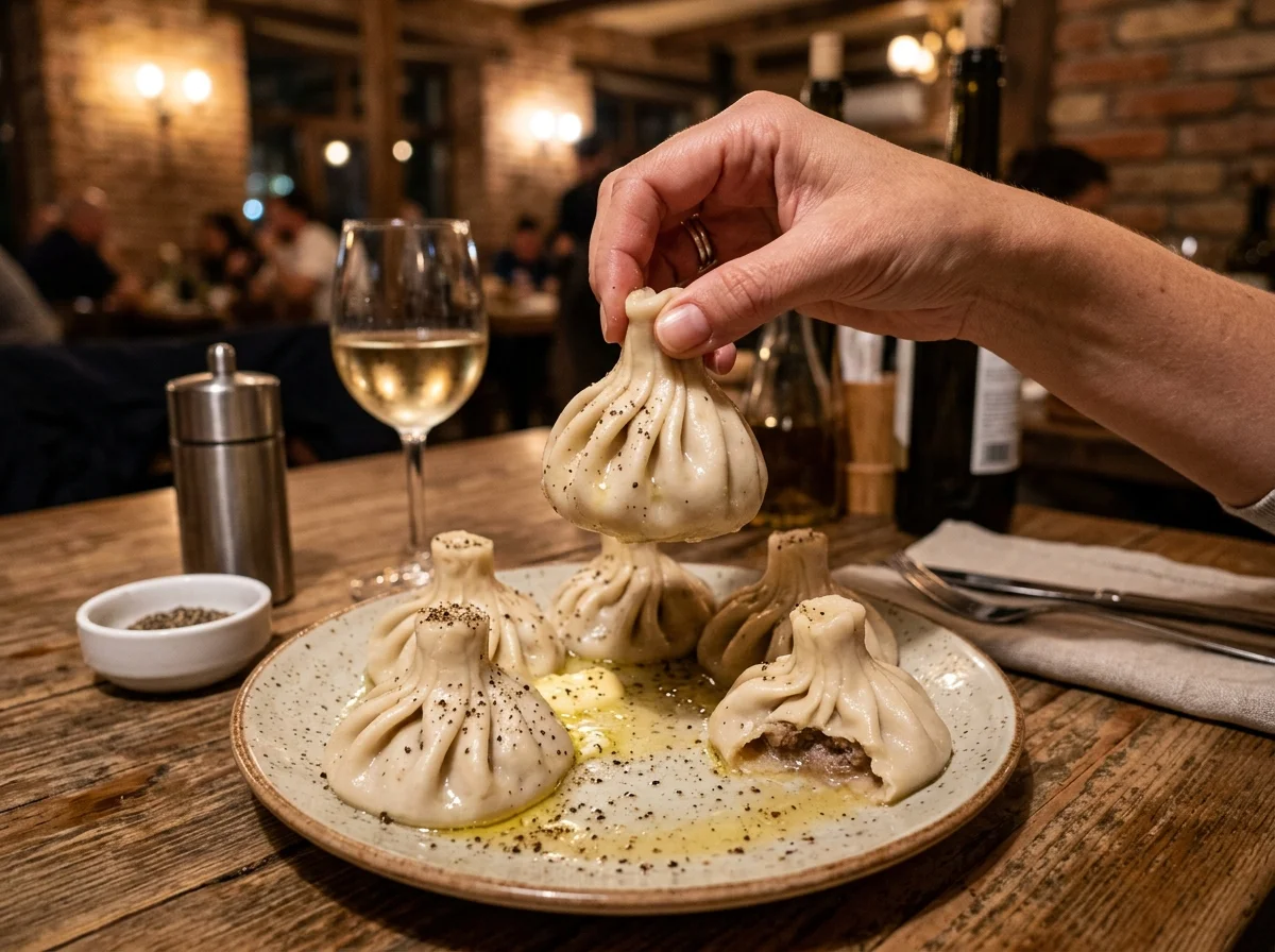 手順6: 盛り付けと食べ方 ―― ジョージアの作法