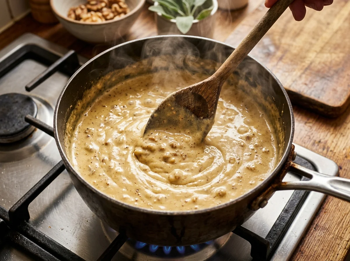 手順5: 鶏肉が触れる温度になったら、骨から外してひと口大に切り分ける。皮は好みで取り除いても良いが、Goldstein(2013)によればジョージアの家庭では皮付きのまま使うのが一般的。