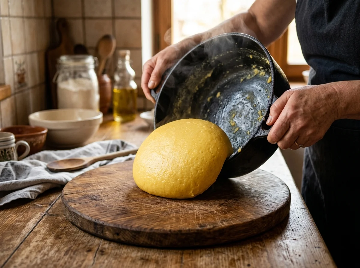 手順4: ドーム型にひっくり返す（1分）