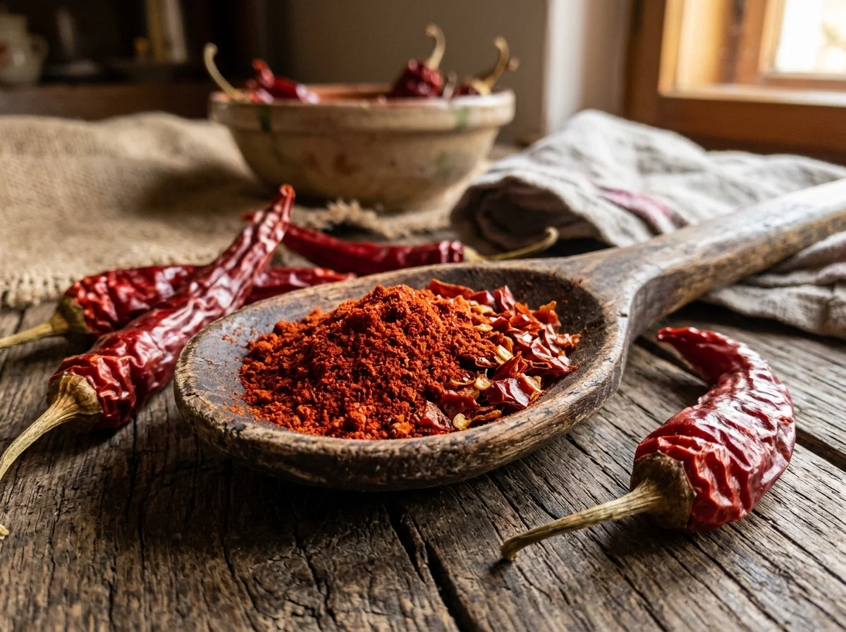 パプリカパウダーのクローズアップ