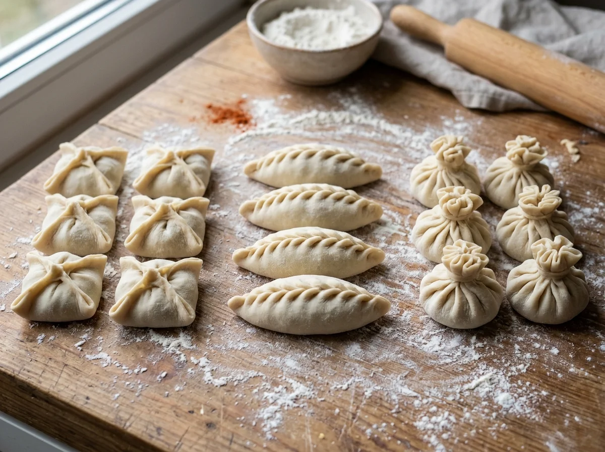 手順4: フィリングを包む -- 3つの包み方