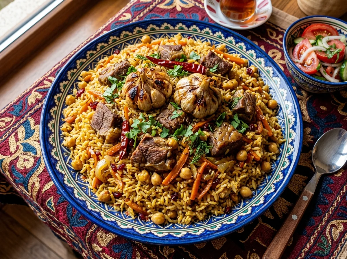 手順9: 米に箸で数か所穴を開け、蓋をきっちり閉めて弱火で25〜30分蒸す