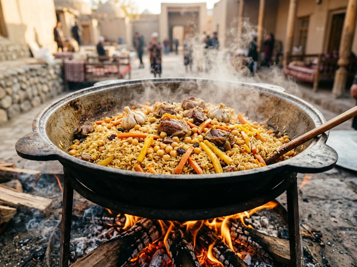 手順1: 厚手の鍋(カザンまたは鋳鉄鍋)にサラダ油120mlを入れ、煙が出るまで強火で熱する