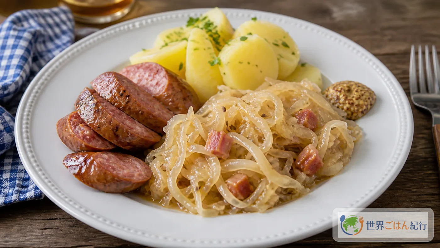 手順6: 休ませて肉料理の横に盛る