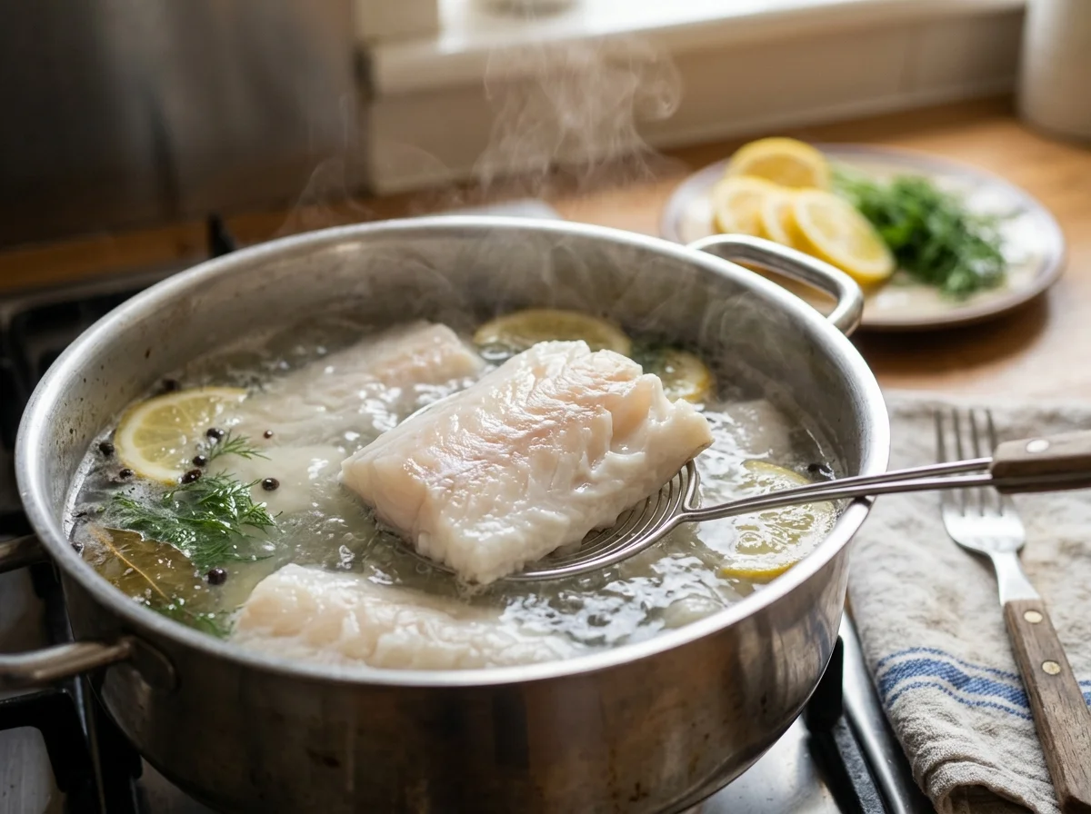 手順2: タラを茹でる（10分）