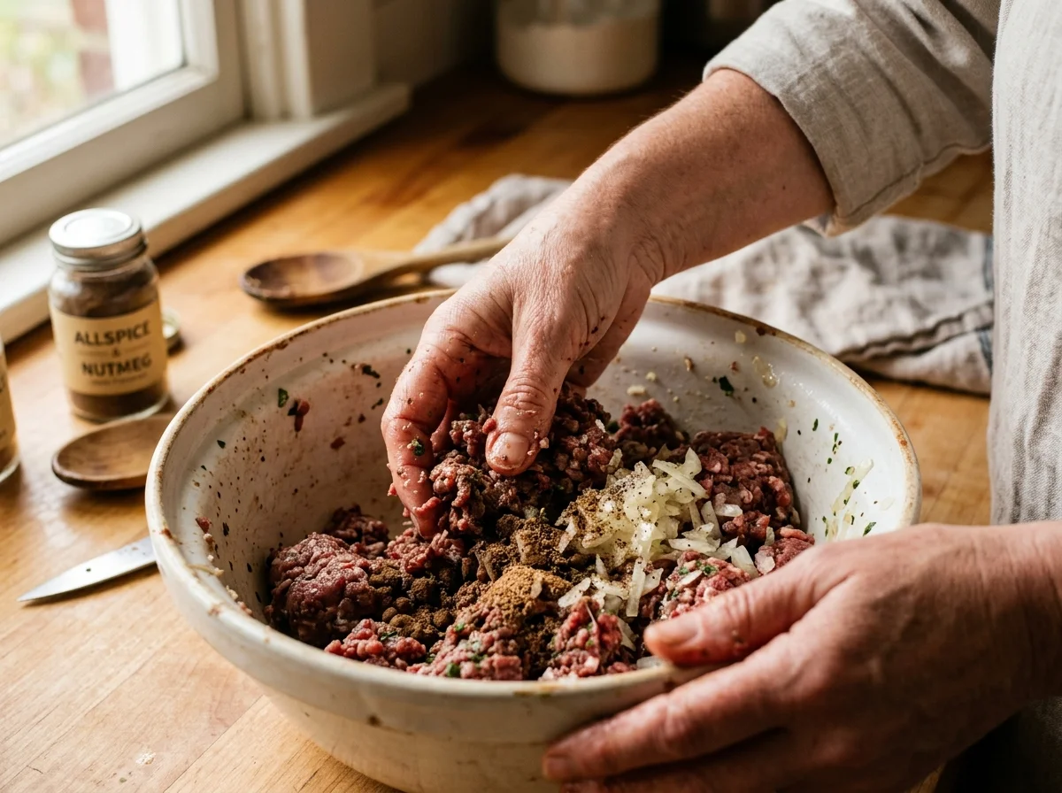 手順2: 肉だねを作る（10分）