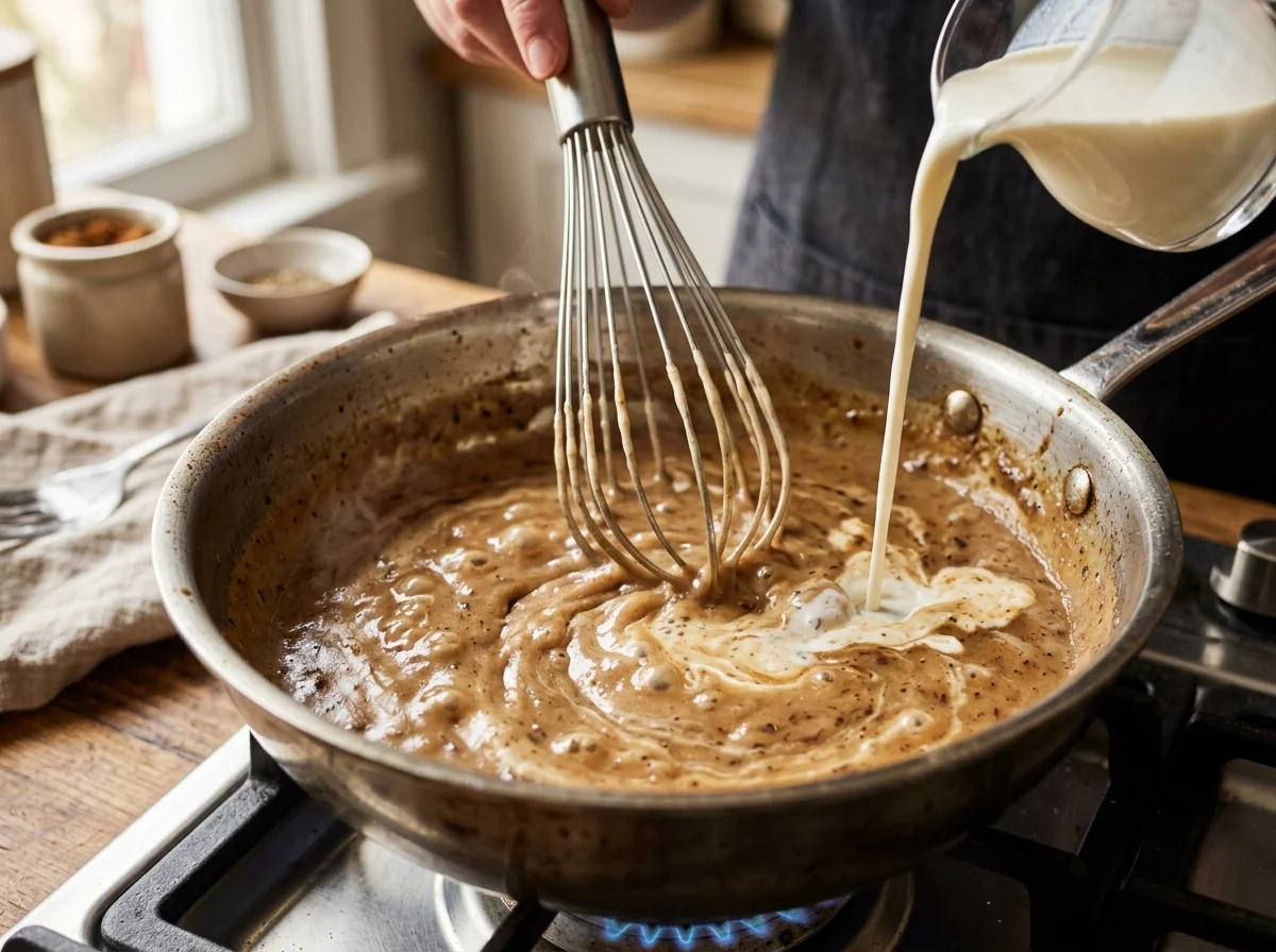 手順5: クリームグレイビーソースを作る（10分）