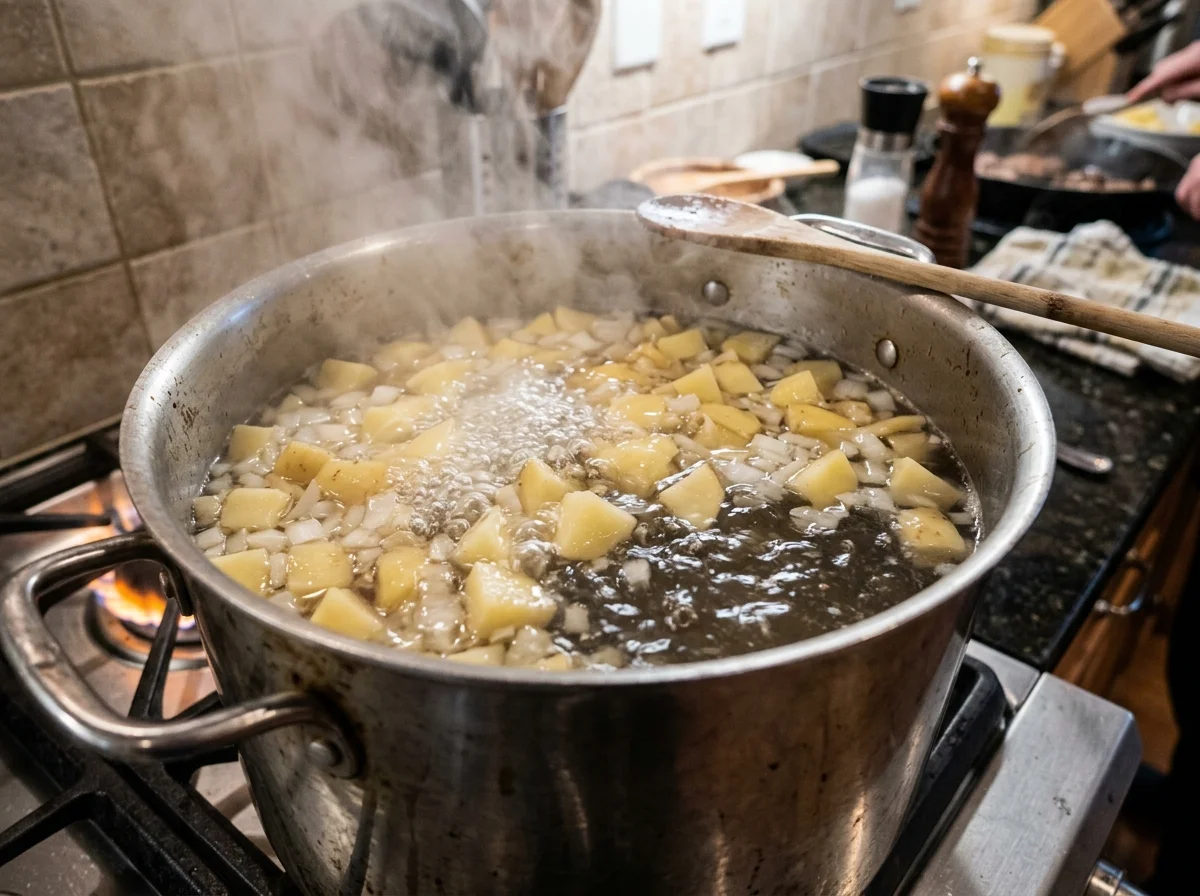 手順2: じゃがいもを煮る（20分）