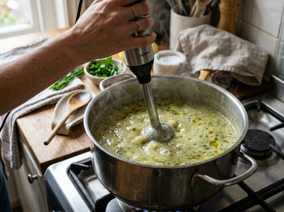 手順3: じゃがいもを潰す（3分）