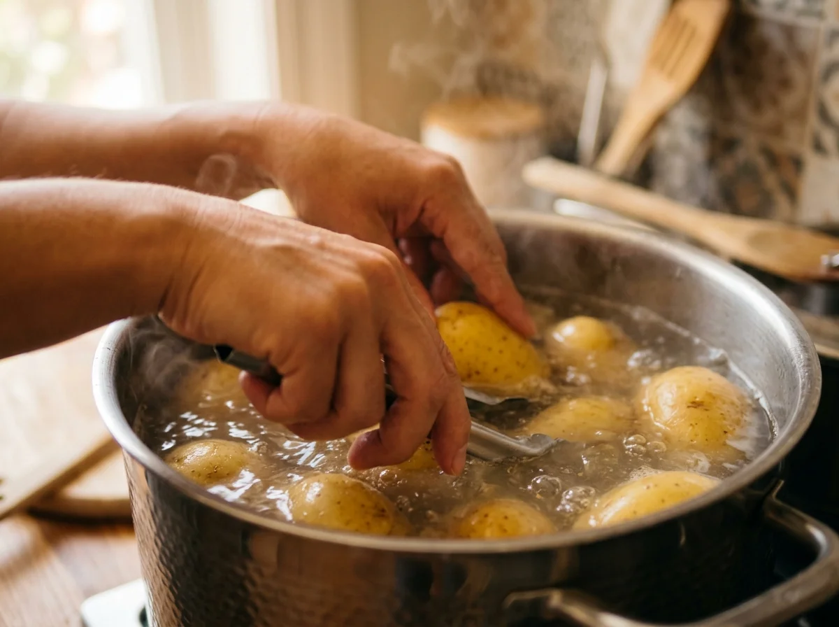 手順1: じゃがいもを茹でる（25分）