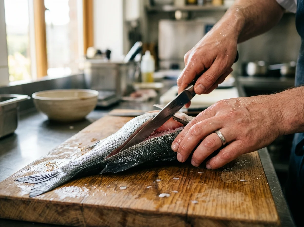 手順1: 魚を開く(10分)