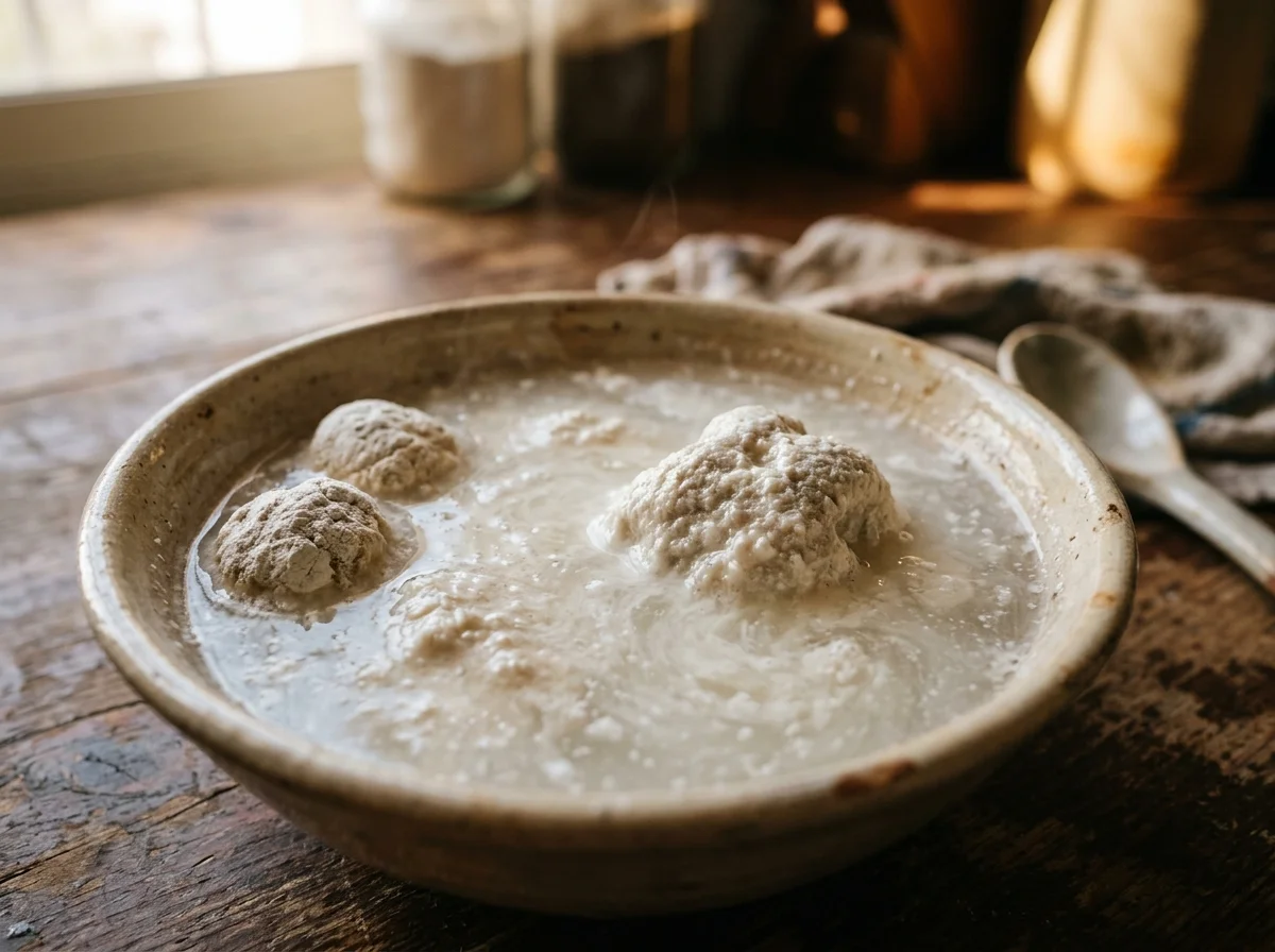 手順1: ラム肉の下茹で: 鍋にたっぷりの水を沸騰させ、ラム肩肉を入れて5分茹でる。灰色のアクが大量に出るので、湯ごと捨てて肉を水で洗う。この下茹でで羊特有の臭みが大幅に軽減される。