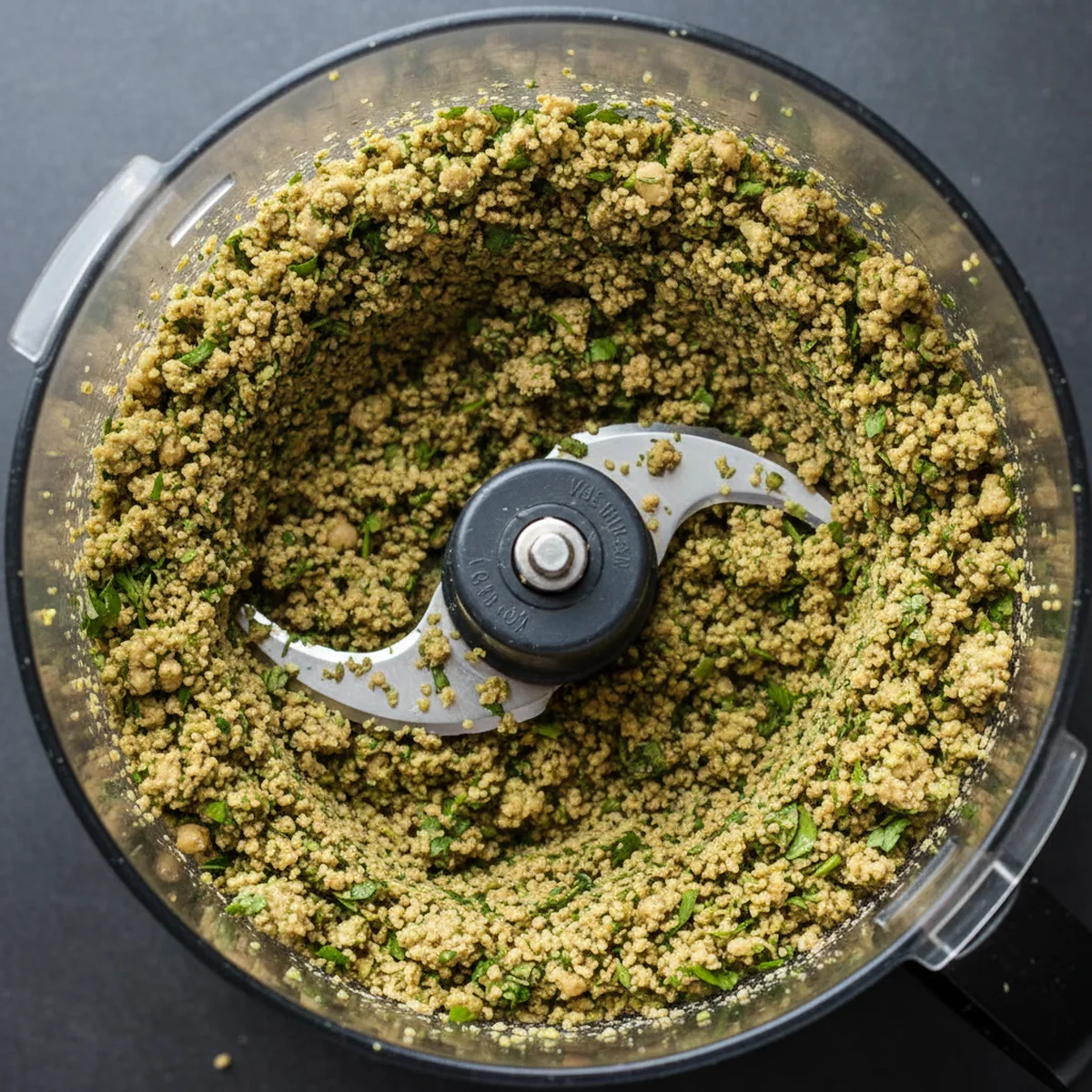 手順3: 粗めのペースト状にする（パルス20〜30回、約1分）