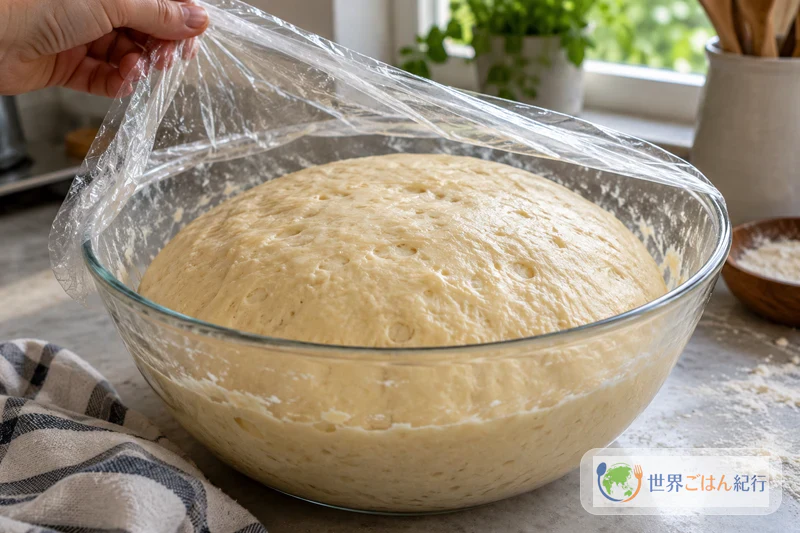 手順2: 一次発酵させる