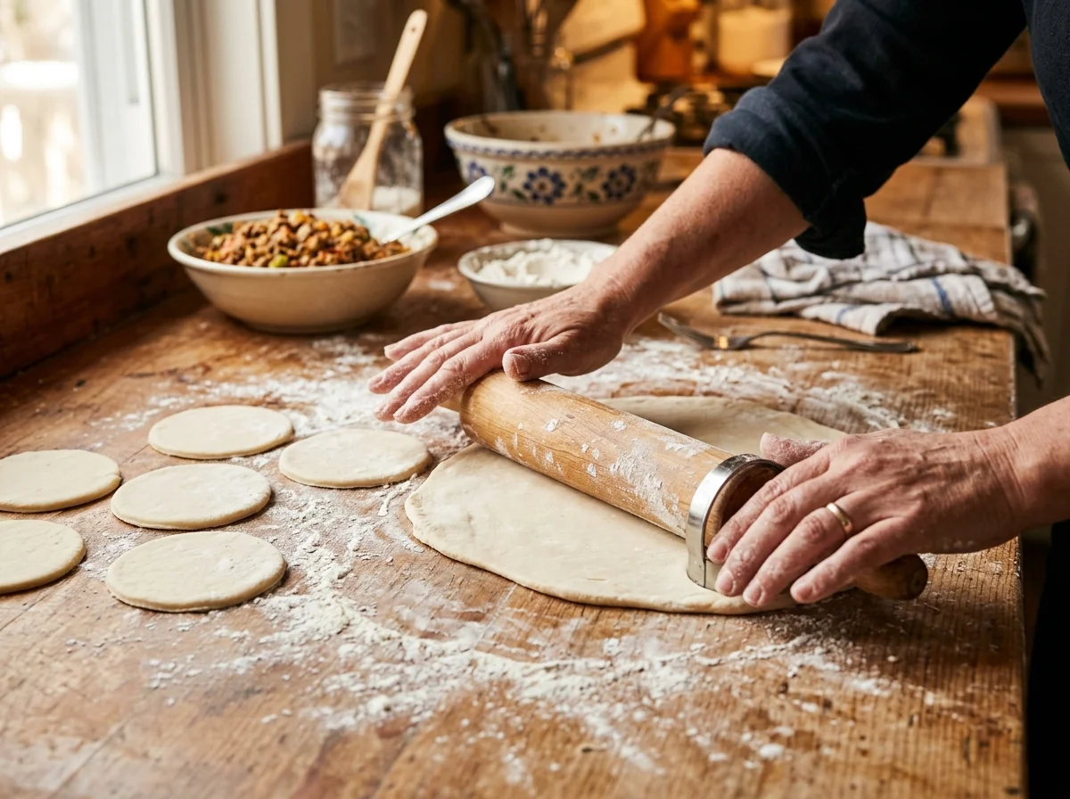 手順2: 生地を作る（10分 + 冷蔵30分）