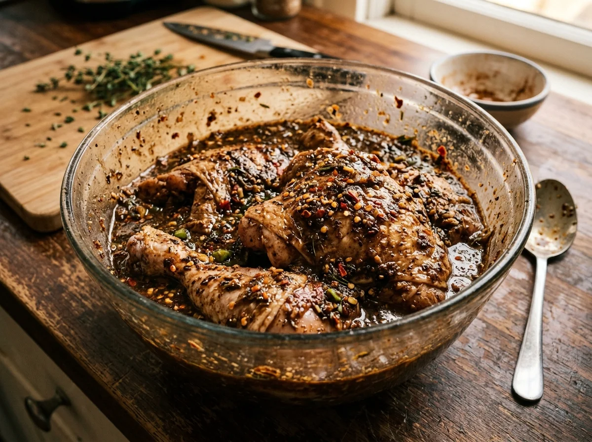 手順9: 黒こしょう、ナツメグ、シナモンを加え、30秒〜1分回してなめらかなペーストにする