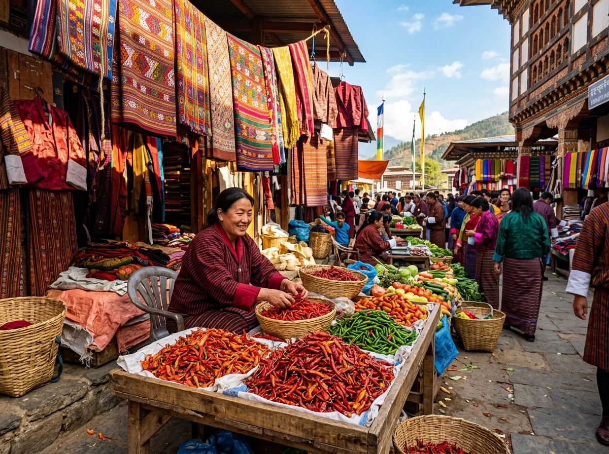 ブータンの食文化をイメージした風景