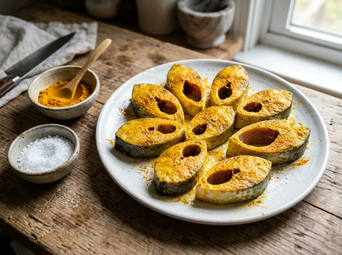 手順1: ヒルサの下処理とマリネ（15分）