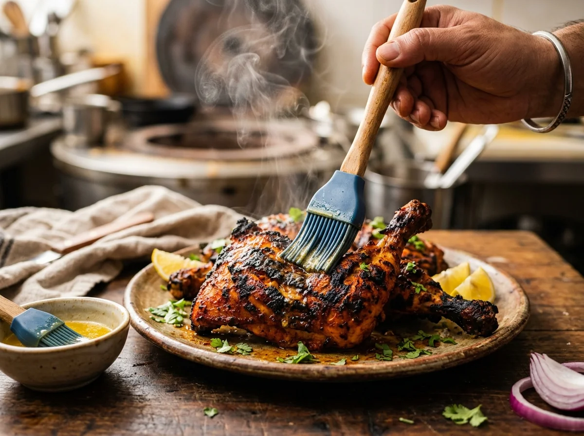 手順6: 溶かしバターを塗って仕上げる（2分）