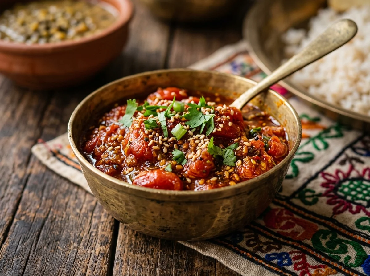 手順4: 熱々のタルカをダルの鍋に一気に注ぎ入れ、蓋をして1分蒸らす