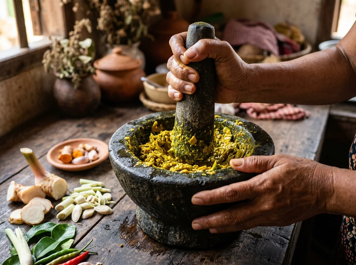 手順1: クロユン(カレーペースト)を作る(15分)