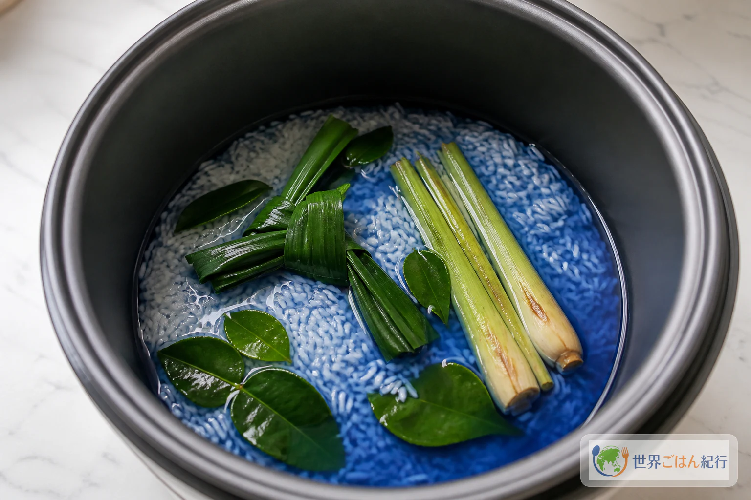手順2: 香りを移してご飯を炊く
