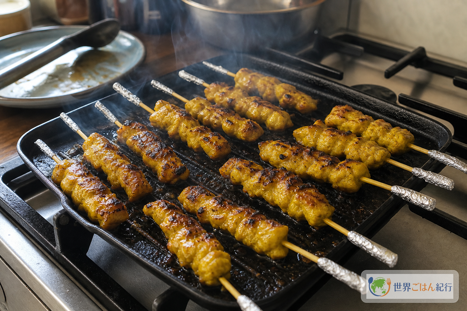 手順4: 中火で片面を焼きつける