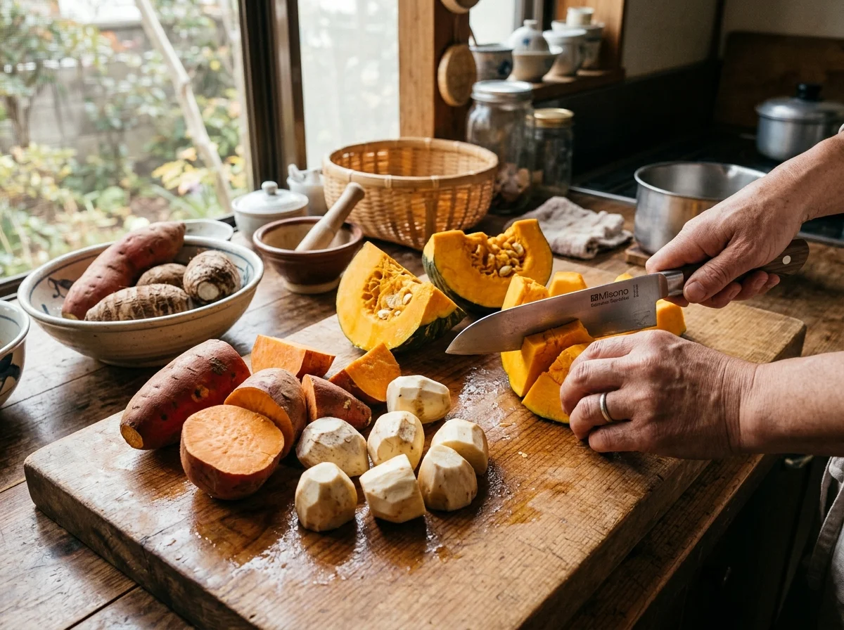 手順3: 根菜を準備する(15分)