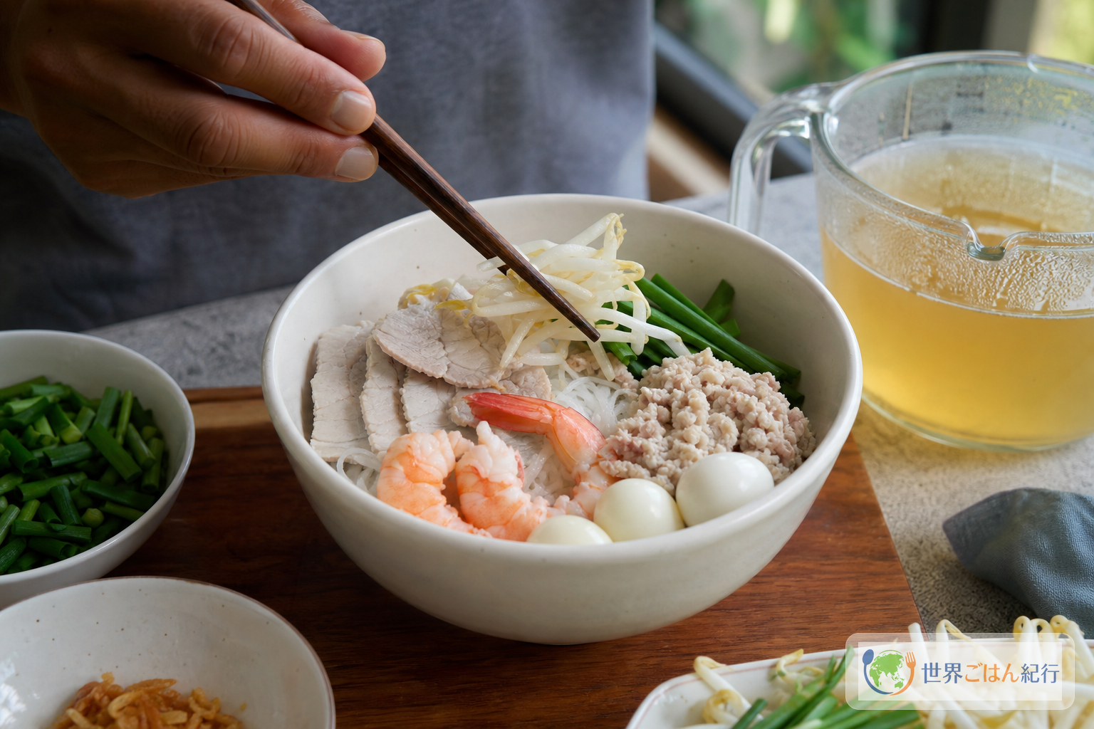 手順6: 丼に具を重ねる